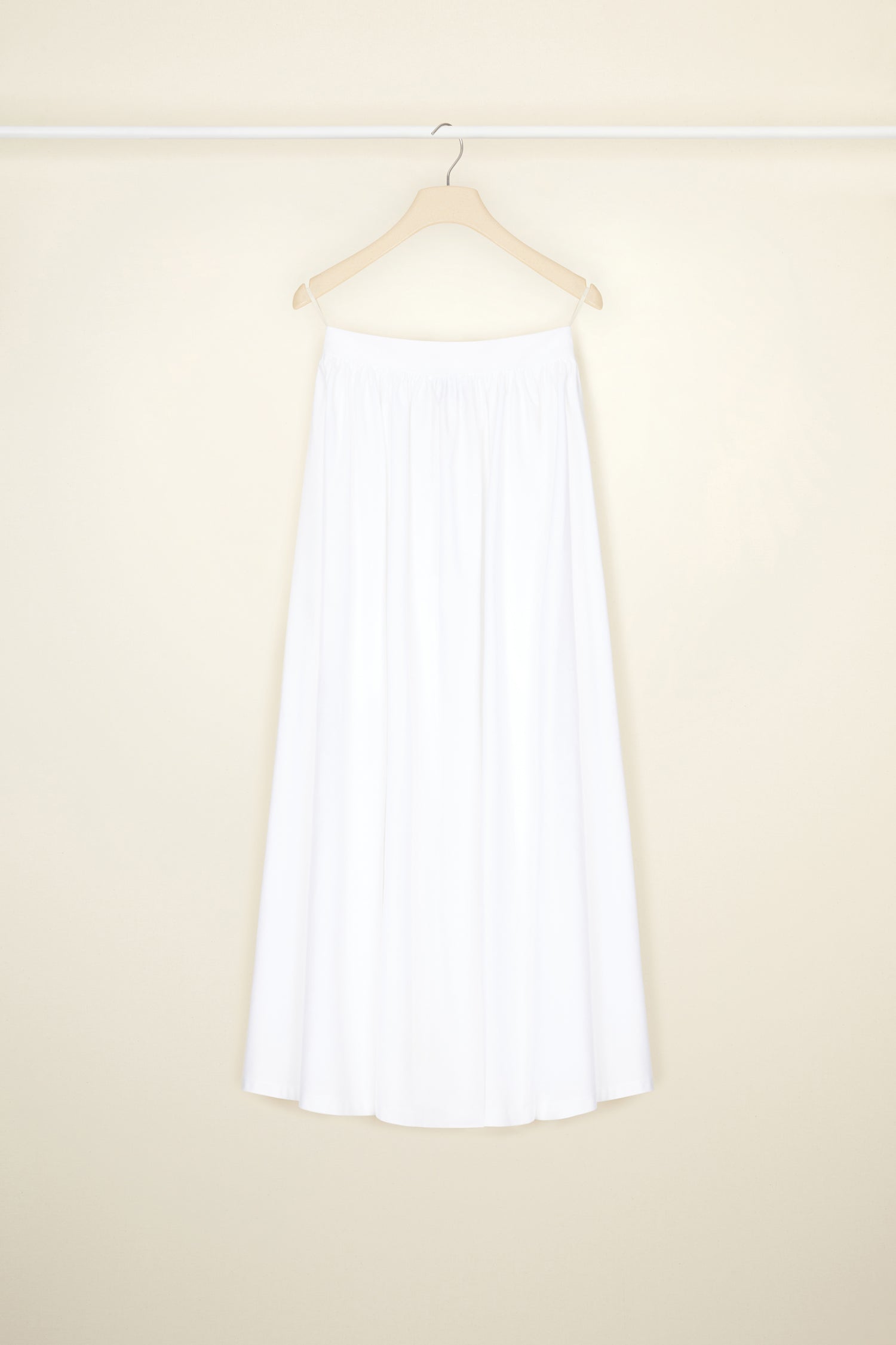 Patou SK0270017001W jupe maxi coton bio blanc