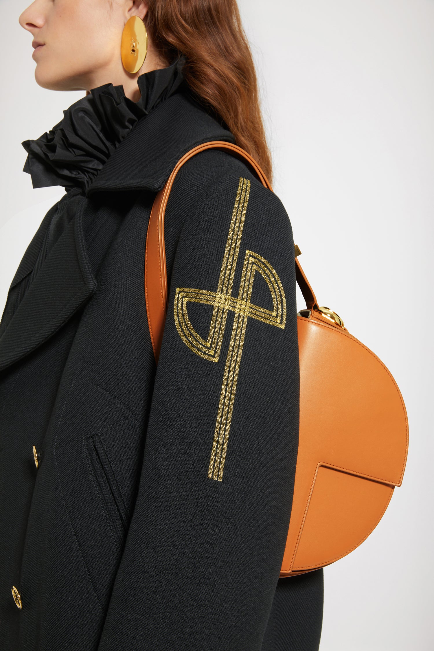 Patou BA001 sac Le Patou cuir cannelle 25 cm