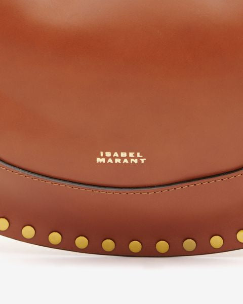 Isabel Marant Naoko sac cuir cognac clous dorés