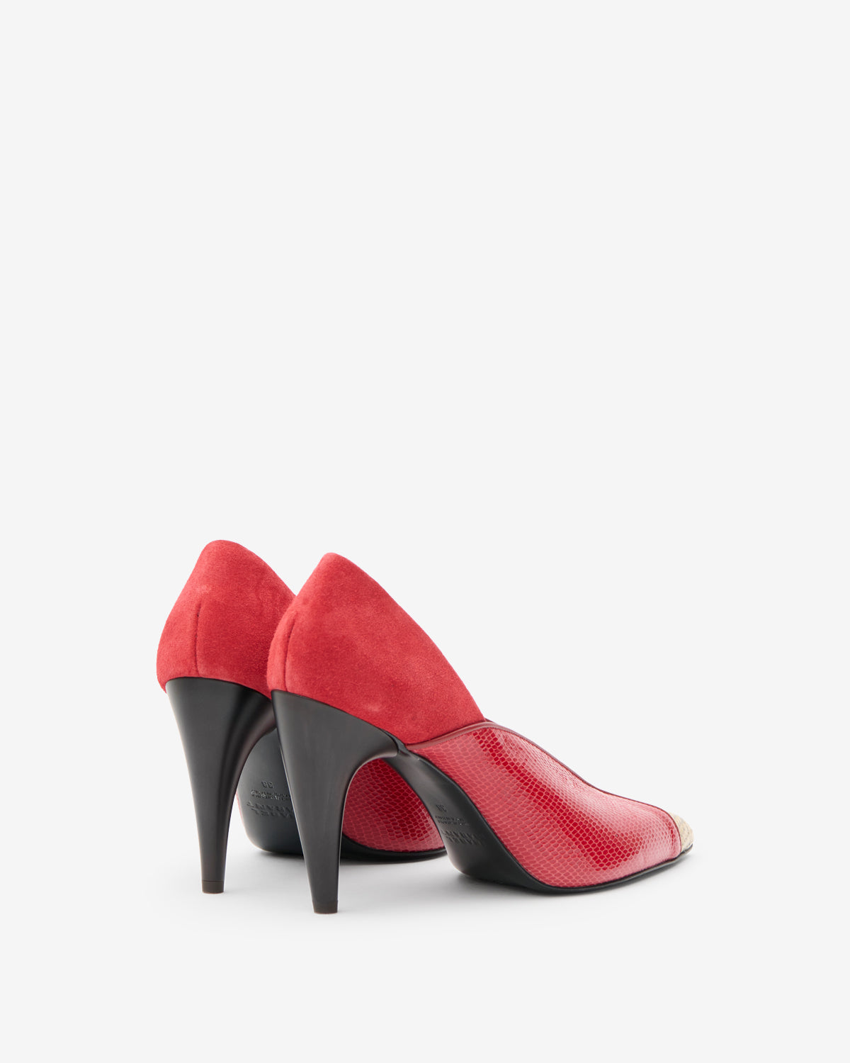 Isabel Marant Luza escarpins rouge python talon 9cm