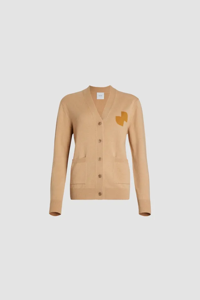 Patou JP cardigan laine cachemire biscuit col V