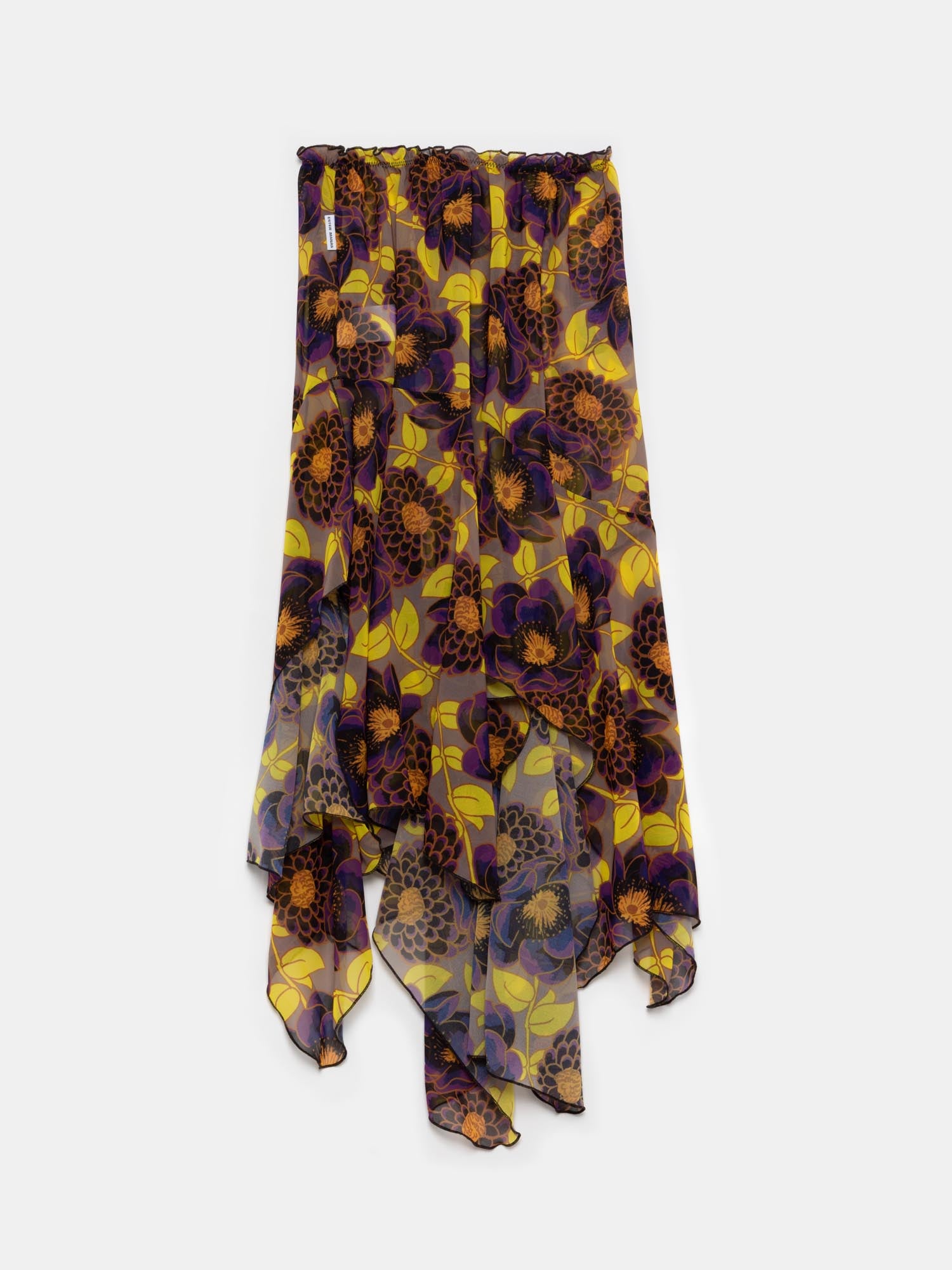 Ester Manas Skirts jupe asymétrique floral multicolore marron M/L