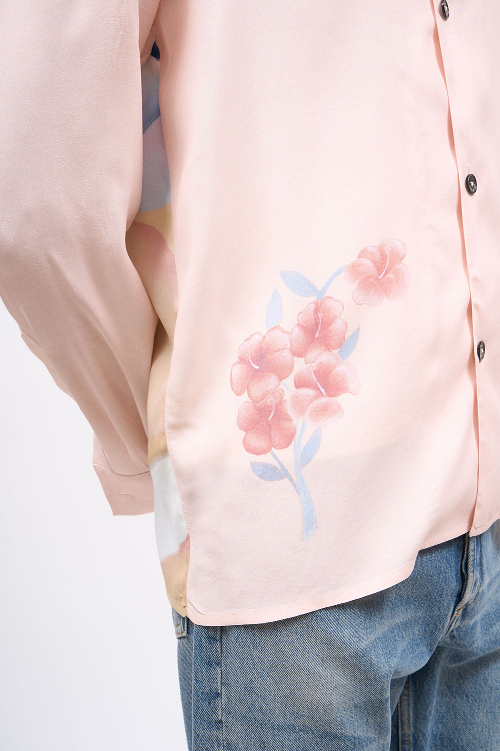 Paul & Joe Dragon Chemise viscose imprimé rose