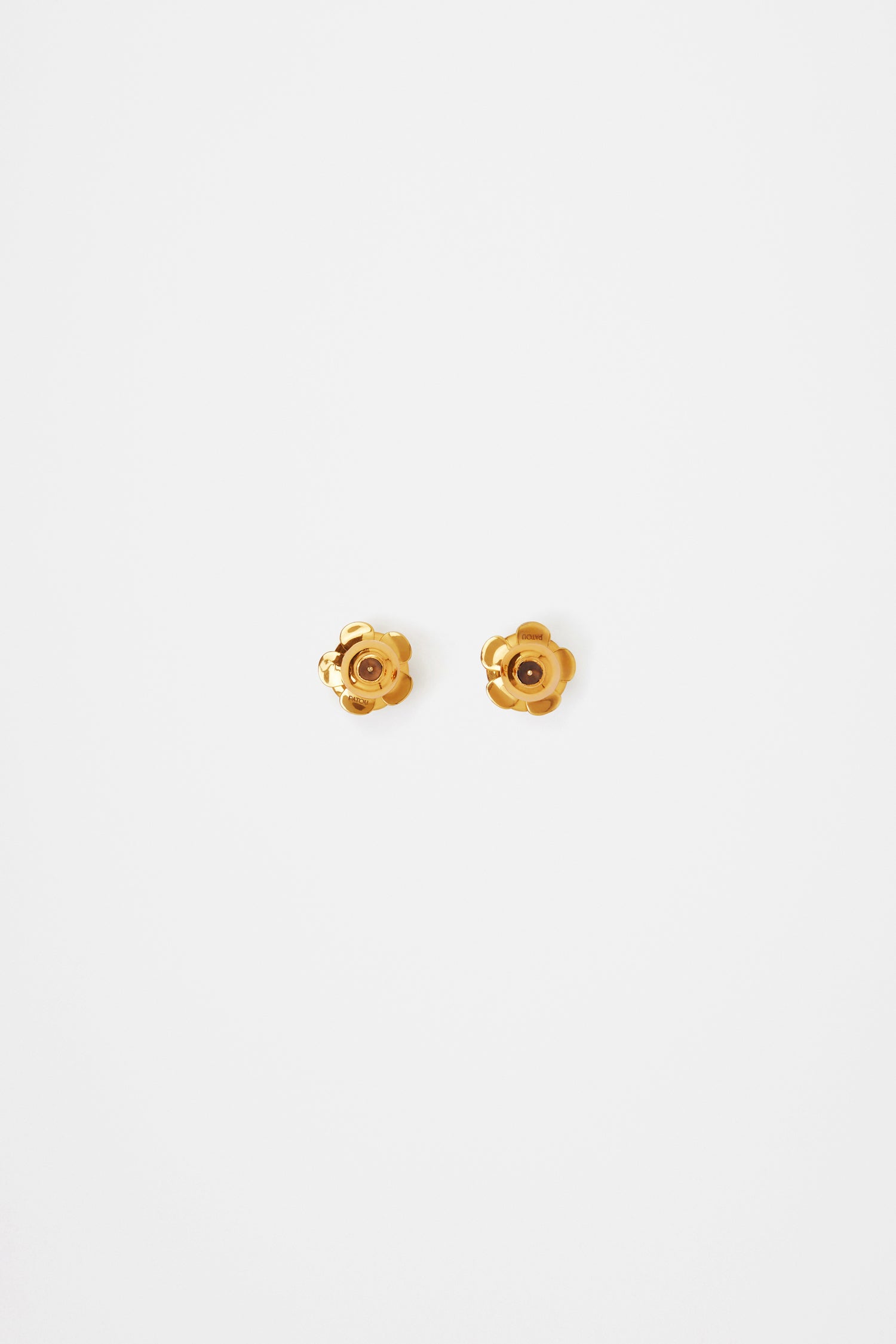 Patou JW087 clous d'oreilles fleur laiton doré