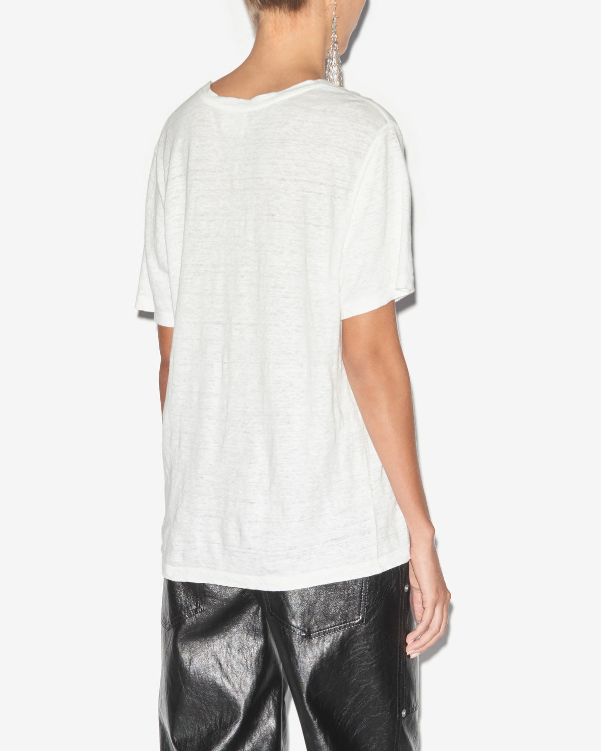 Isabel Marant Zewel t-shirt lin blanc logo XS-XL