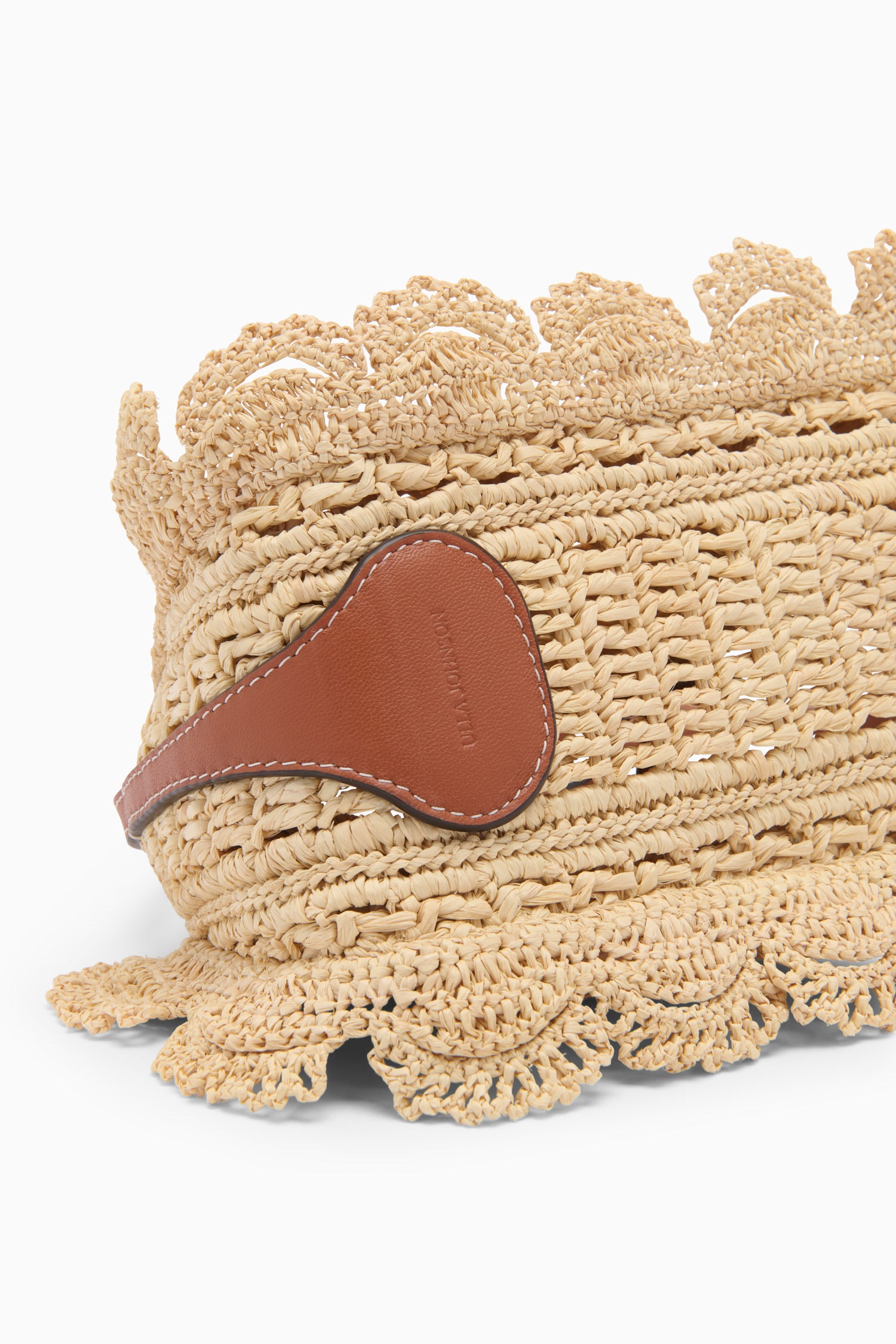 Ulla Johnson Marina PF261194 pochette raphia Natural taille unique