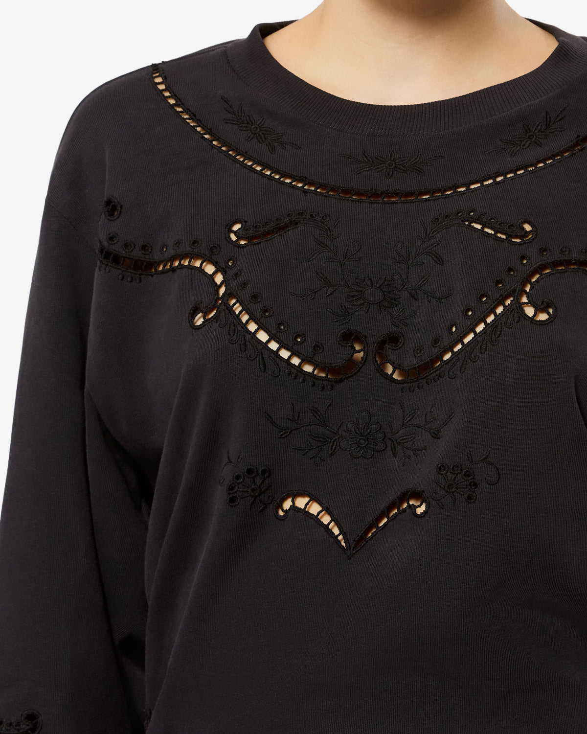 Isabel Marant Enaelle robe longue coton noir délavé