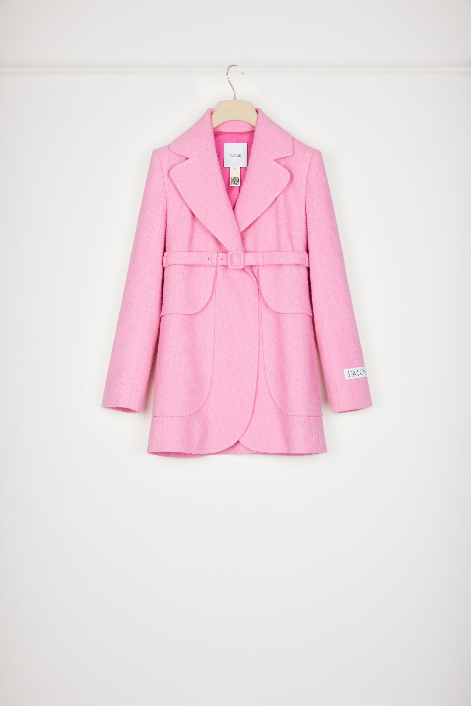 Patou Jackets P23JA0280134453B veste tweed rose ceinturée