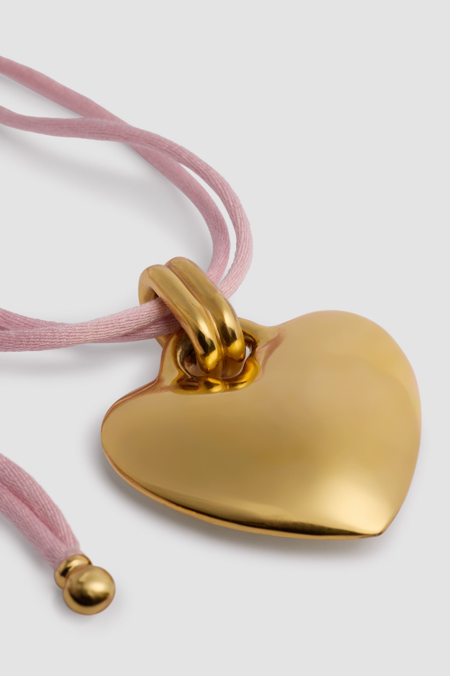 Patou Jewellery JW150 collier coeur rose cordon TU