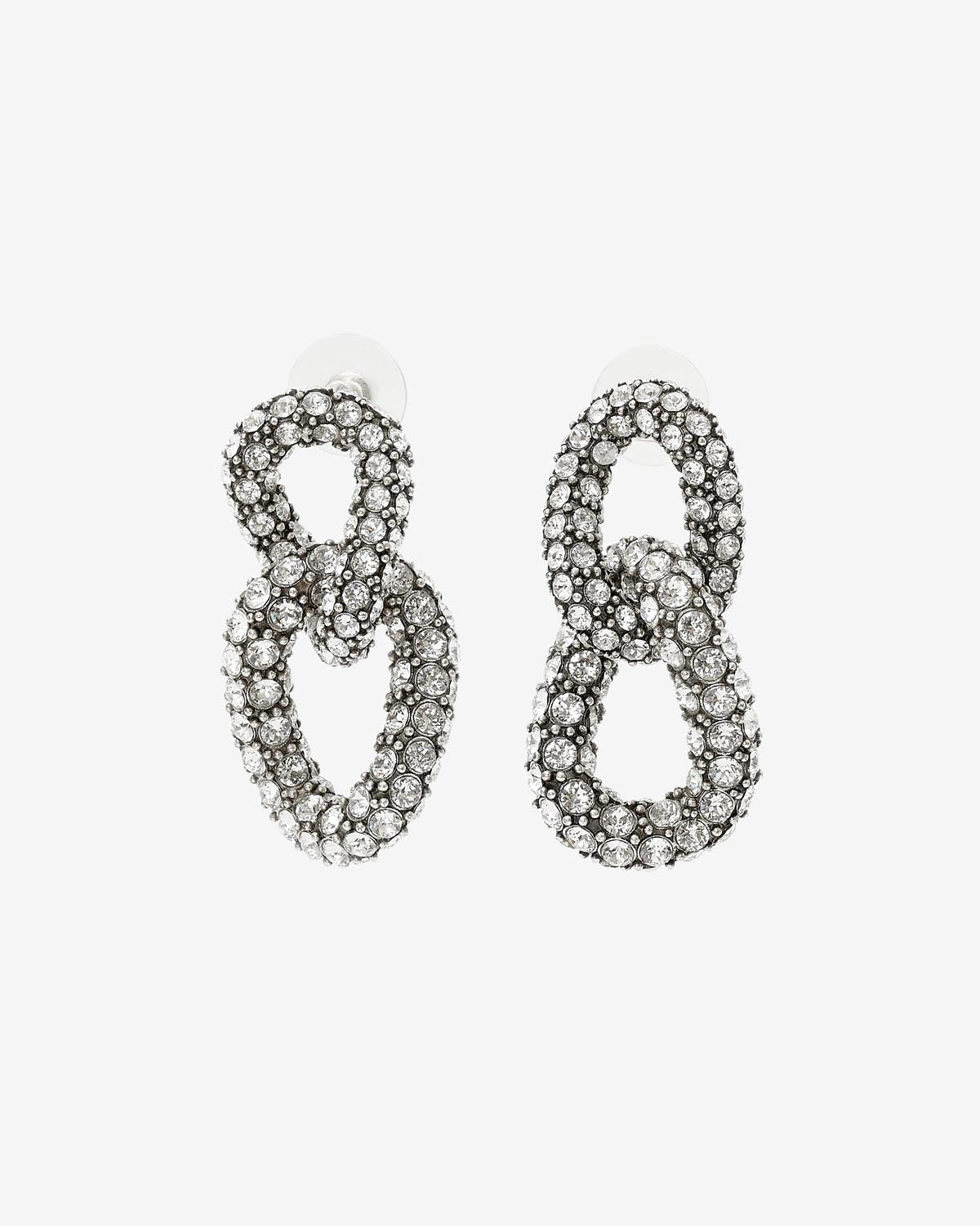 Isabel Marant Funky Ring boucles d'oreilles argenté strass
