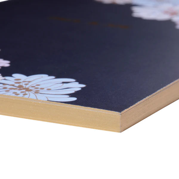 Paul & Joe Carnet A5 marine chrysanthème ligné