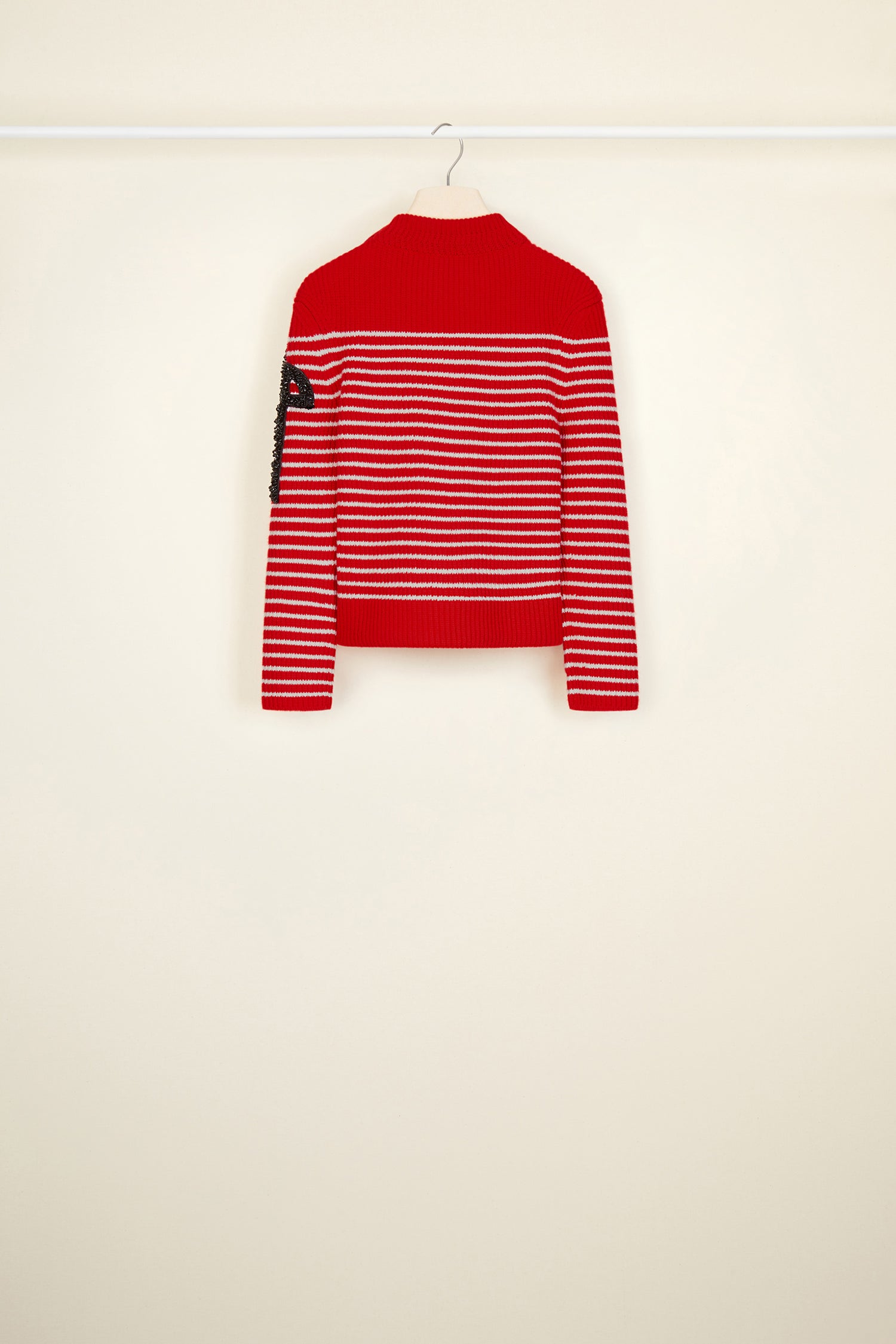 Patou KN003 pull marinière agneau poppy