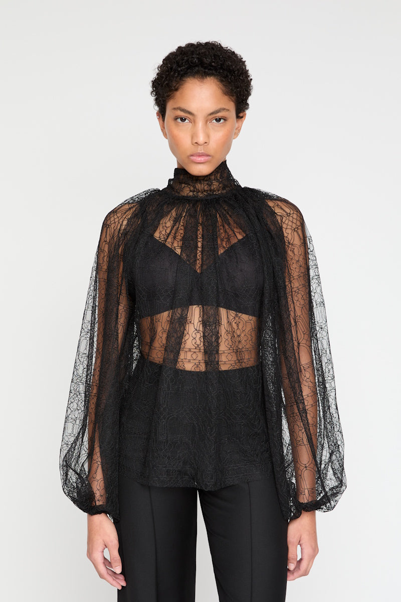 ATU Body Couture Tops and Jackets Lace shirt chemise dentelle noire