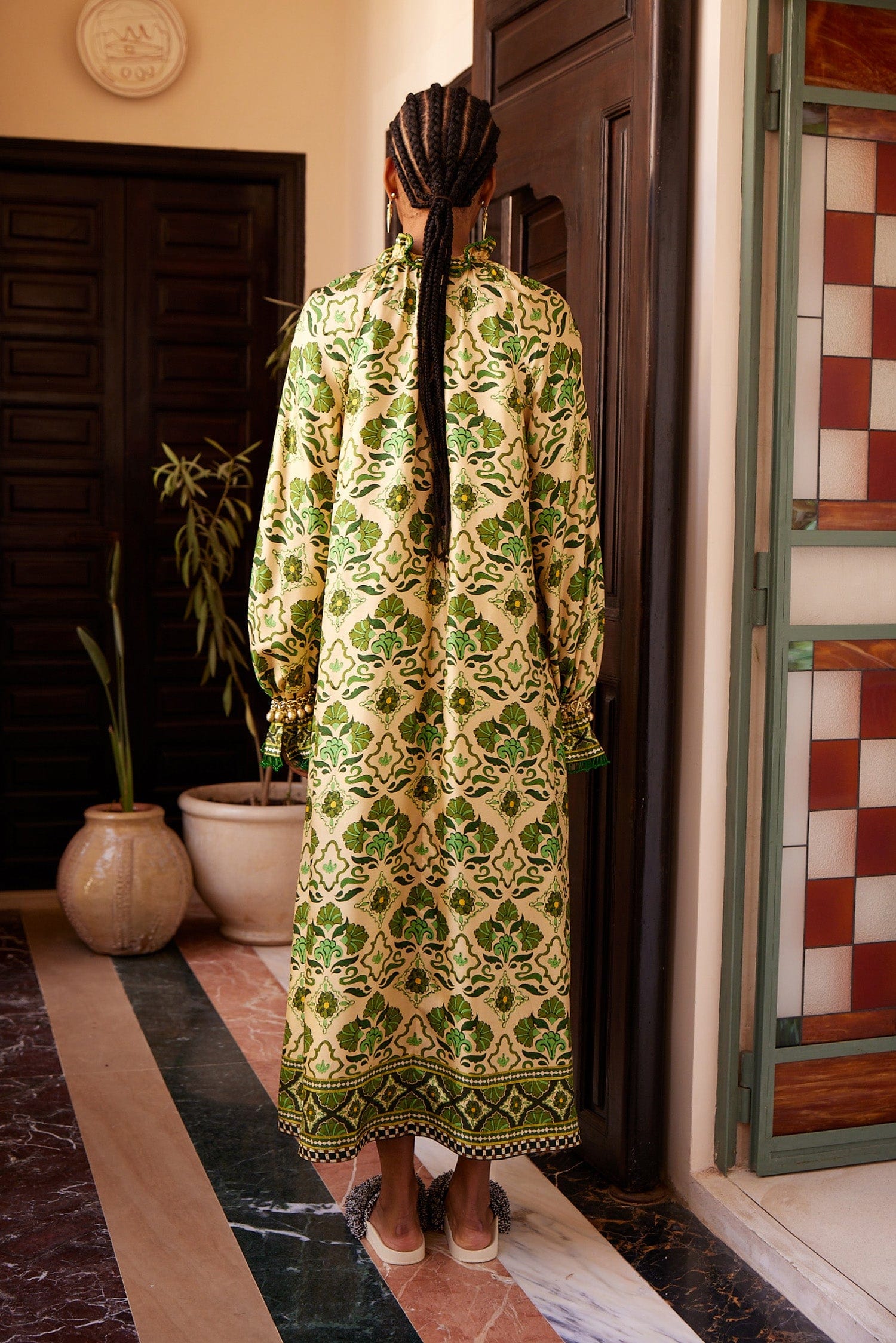 Alemaïs Cece Silk robe midi soie 100% manches longues