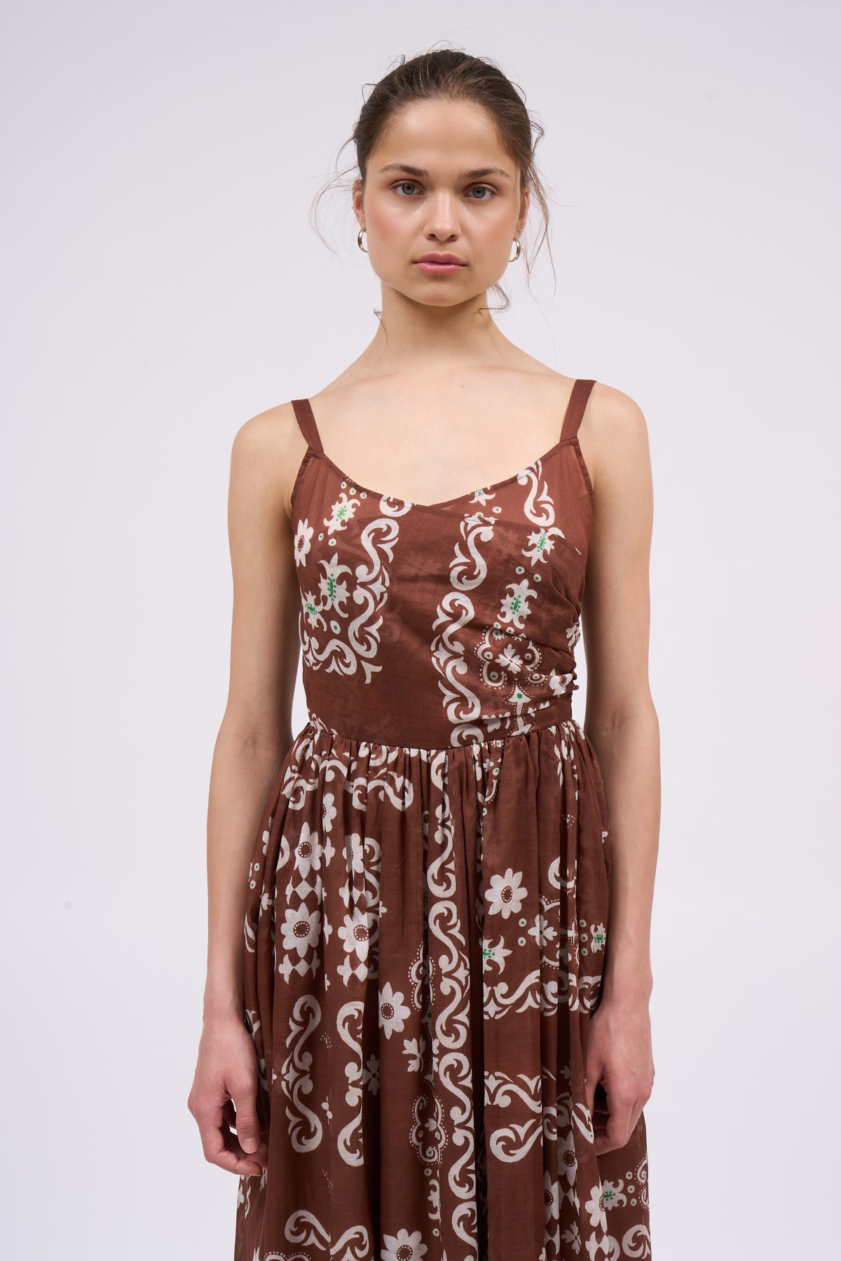 Paul & Joe Robes Sumatra robe longue coton imprimé