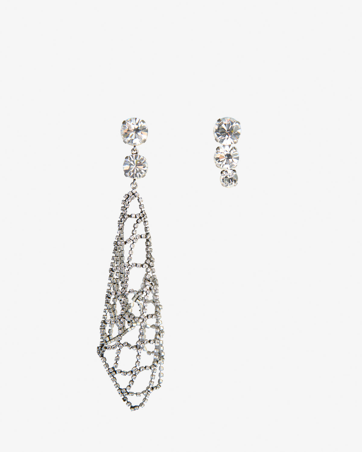 Isabel Marant Thalia boucles oreilles argenté strass