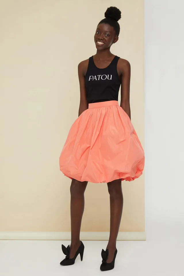 Patou A20SK0030011206T jupe boule faille Tangerine