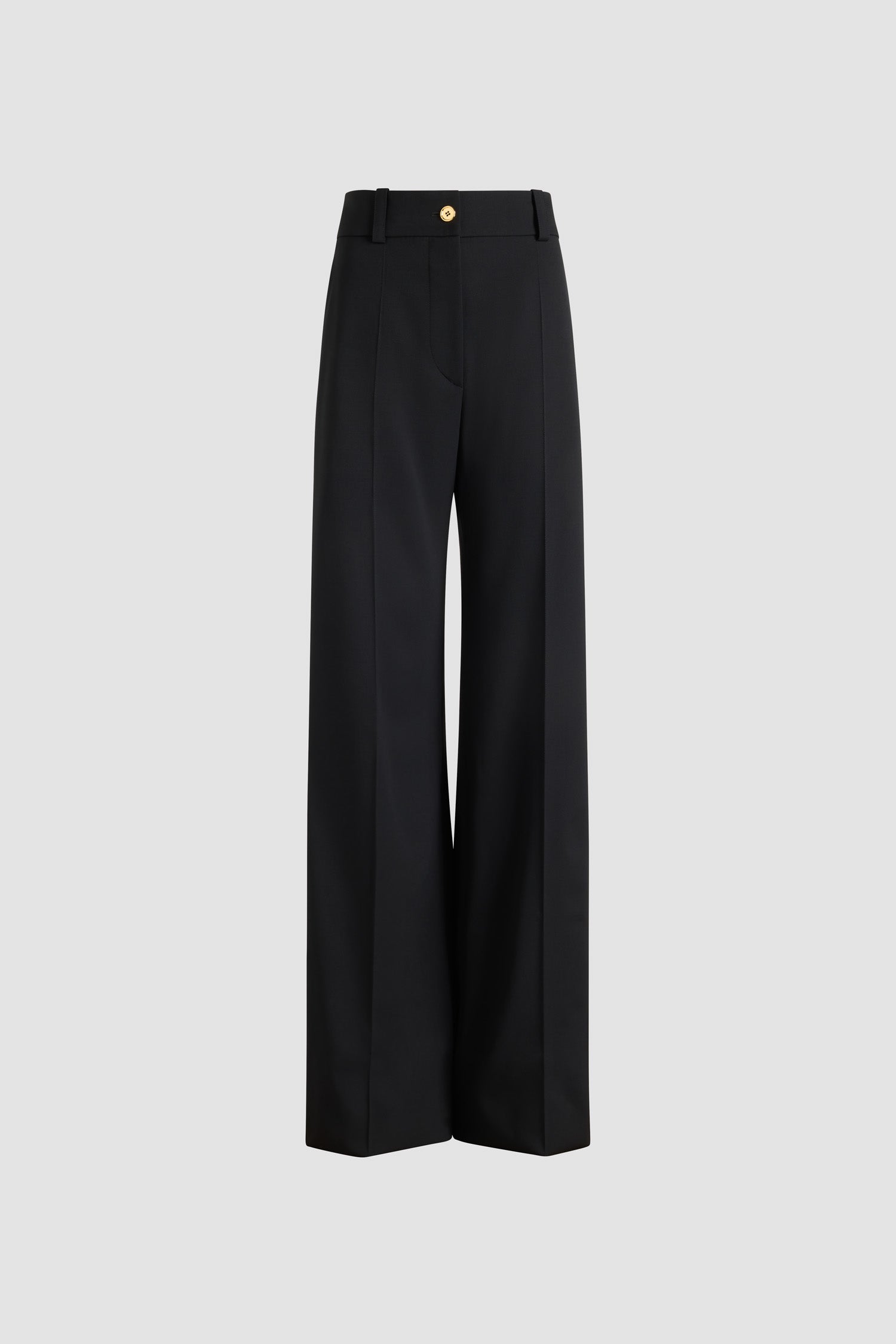 Patou TR054 pantalon évasé laine technique noir