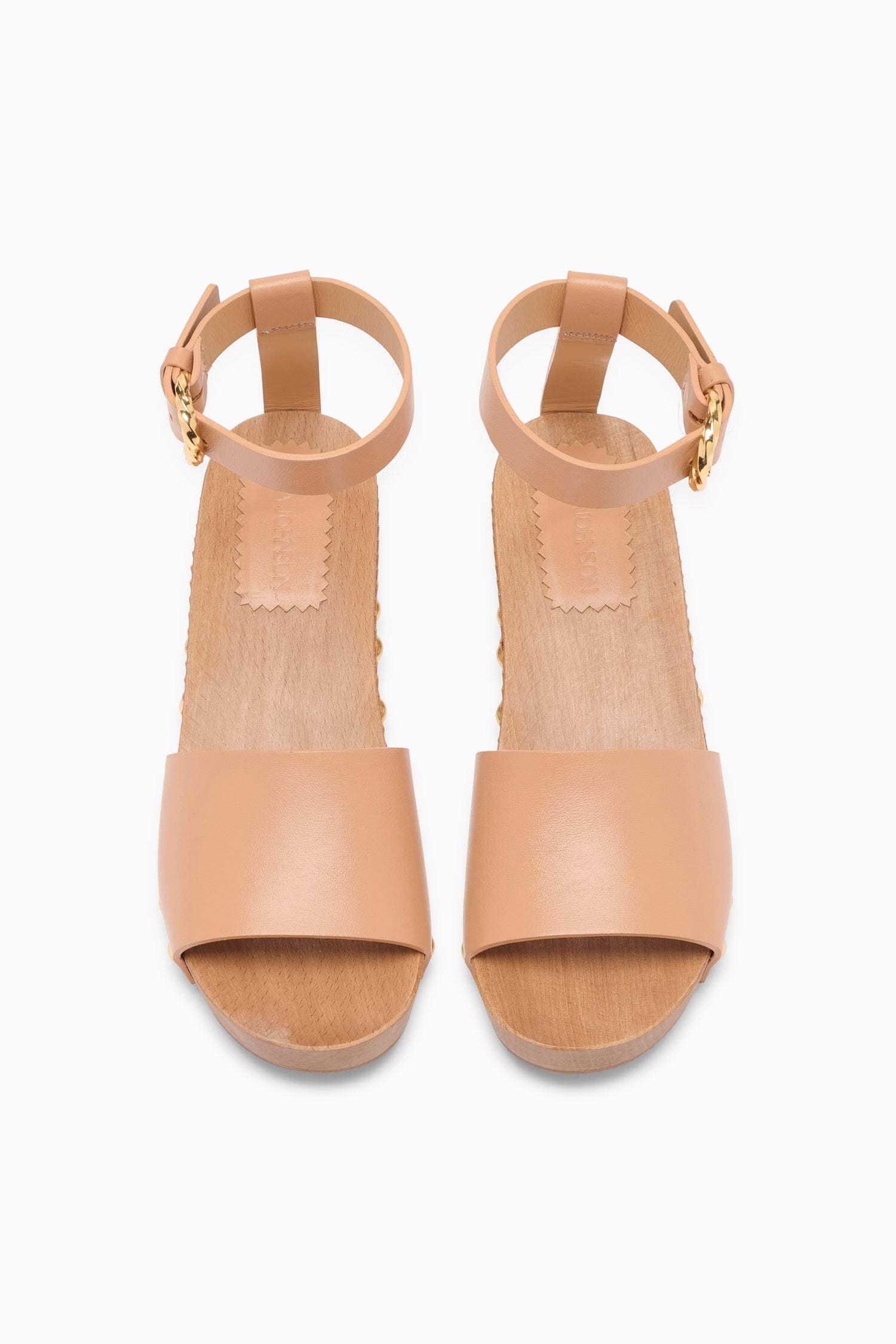 Ulla Johnson Esti Clog sabots Sienna cuir talon 60 mm