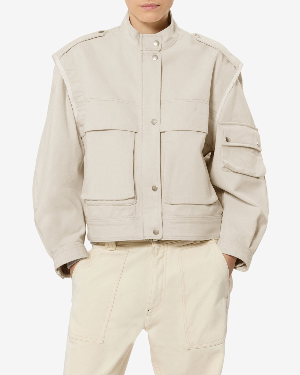 Isabel Marant Edany veste blouson coton écru