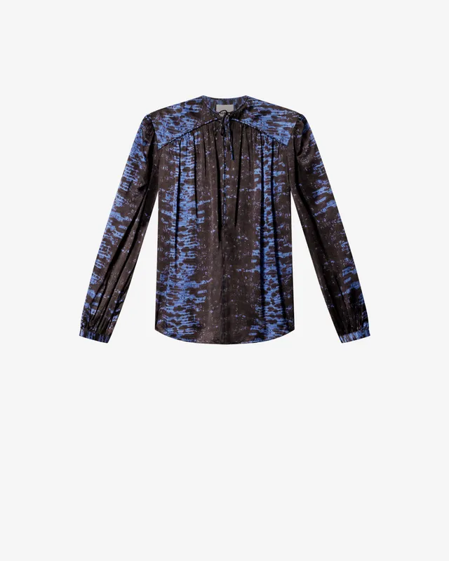 Isabel Marant Laraya HT0990FA blouse soie python nuit