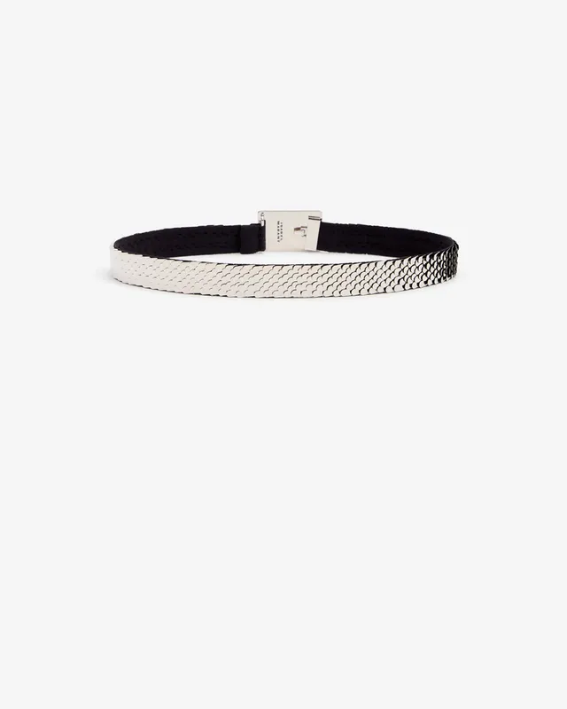Isabel Marant Heria ceinture laiton argenté maille 2,5 cm