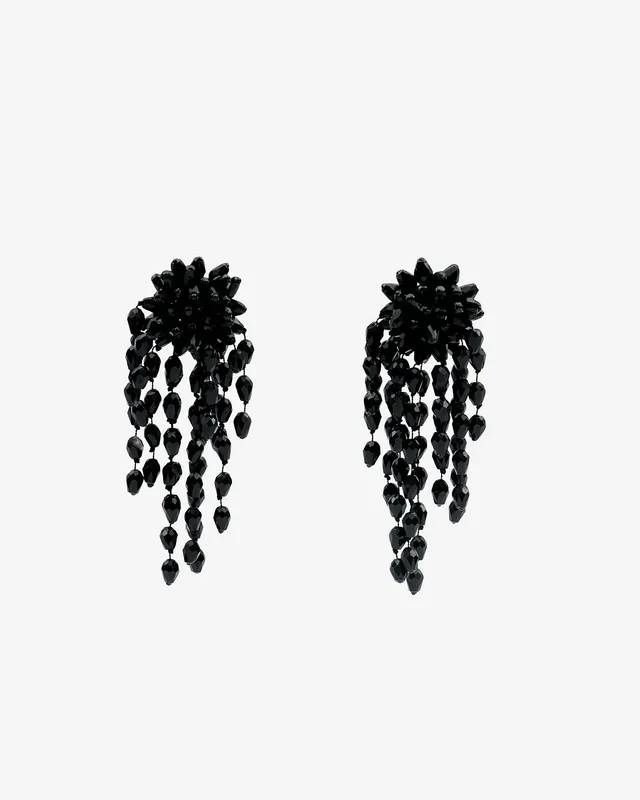 Isabel Marant Hanabi BL0174FA boucles noir argenté