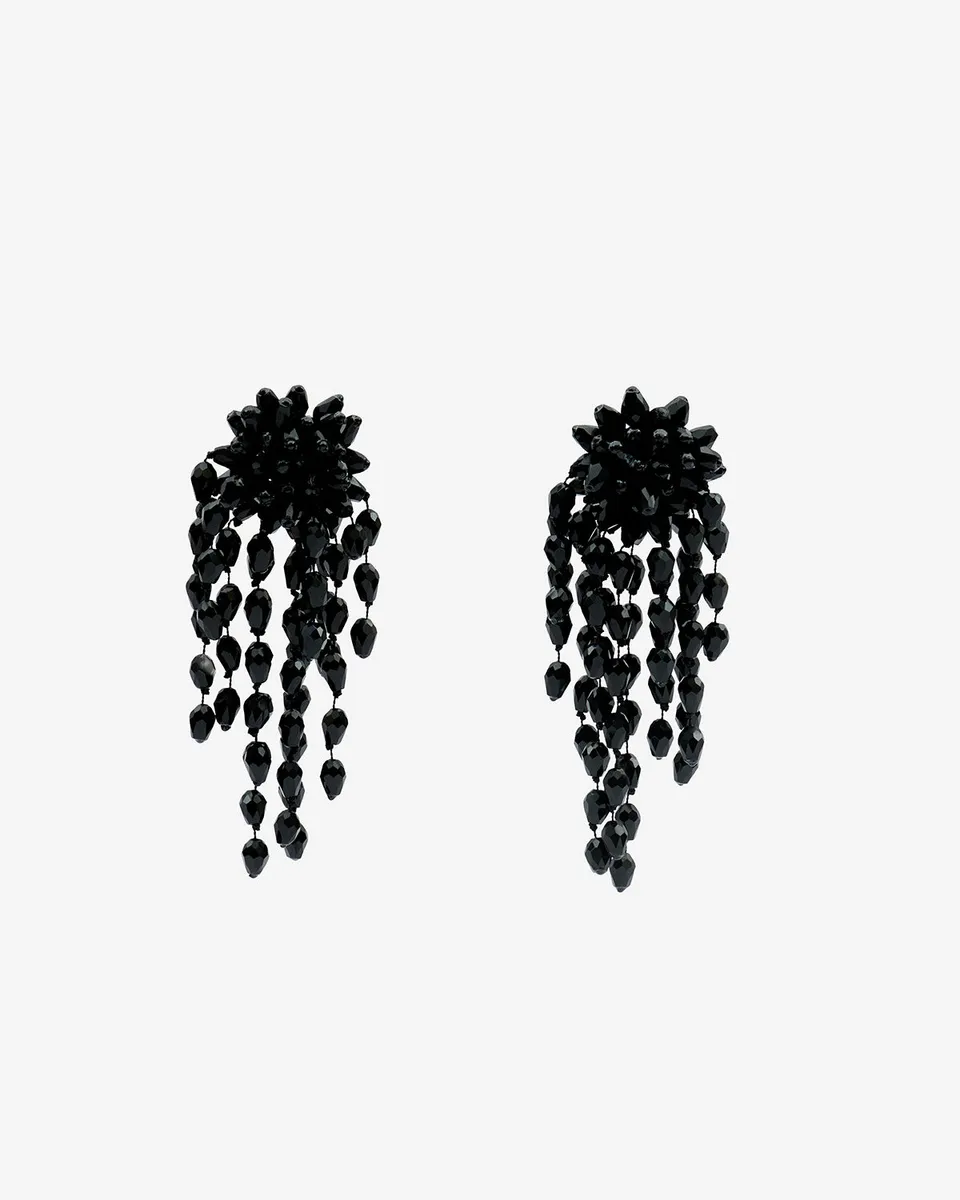 Isabel Marant Hanabi BL0174FA boucles noir argenté