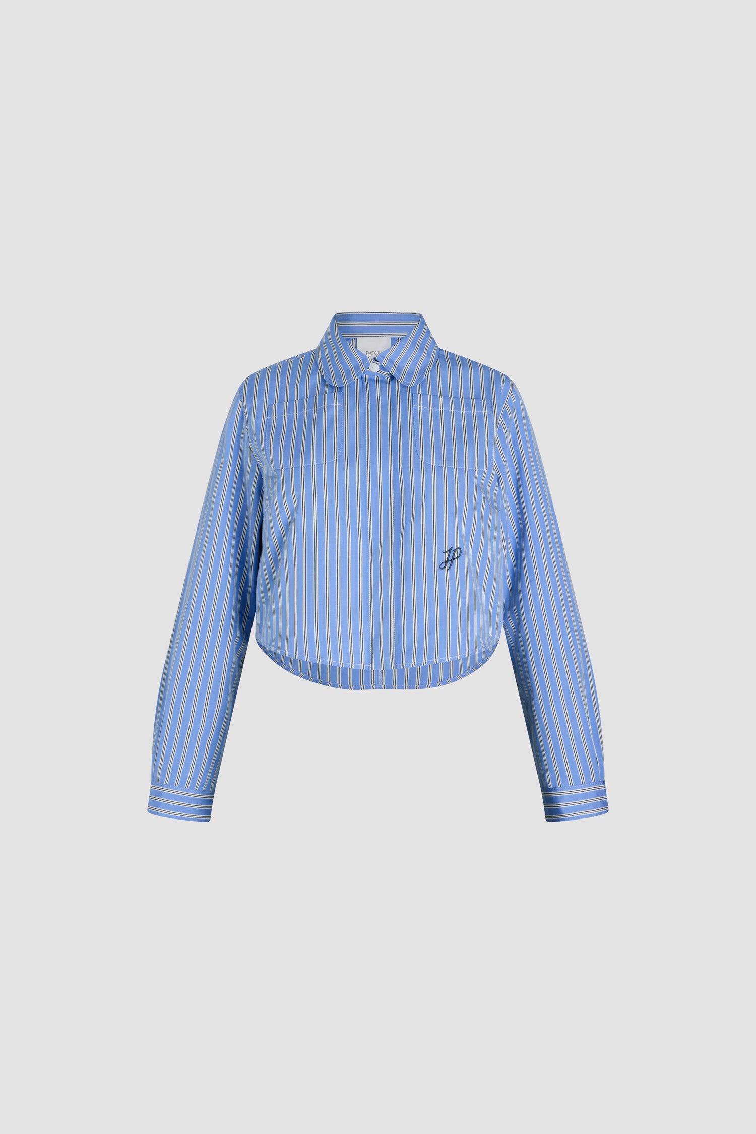 Patou BL042 chemise popeline rayée bleu heritage 34