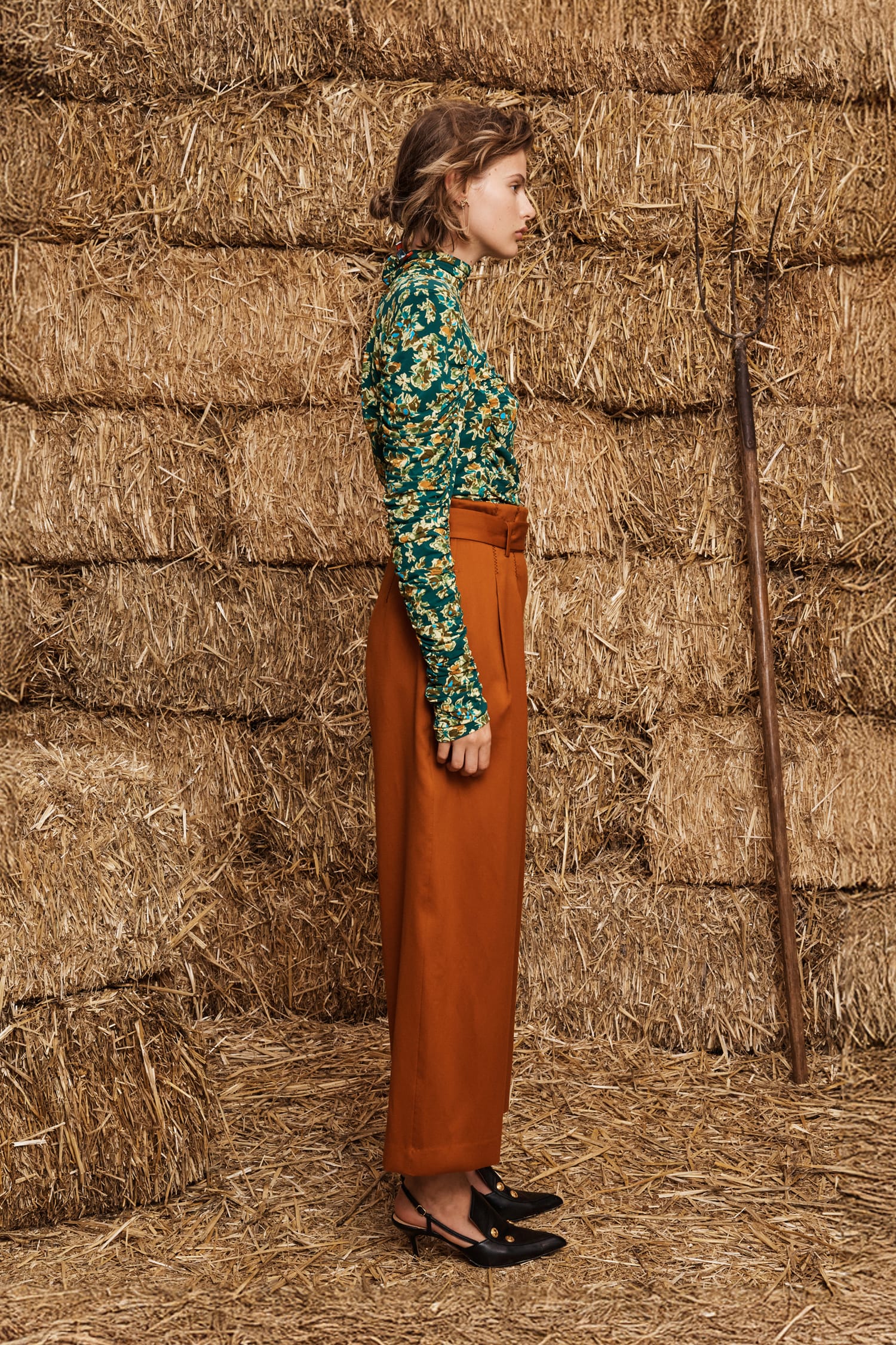 Alemäis Clem Ruched top froncé fleurs