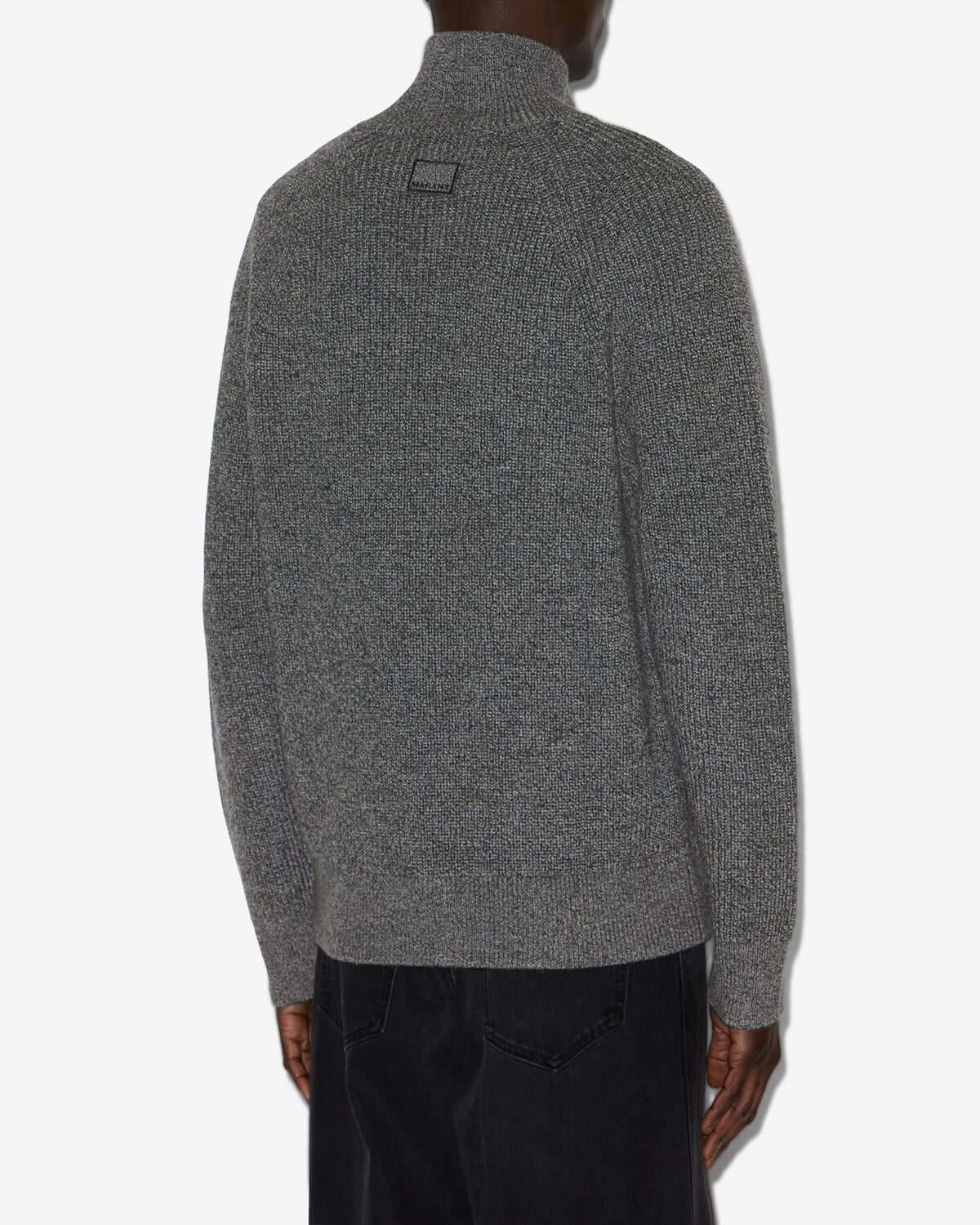 Isabel Marant Mailles Cardigan Benett laine mérinos gris foncé