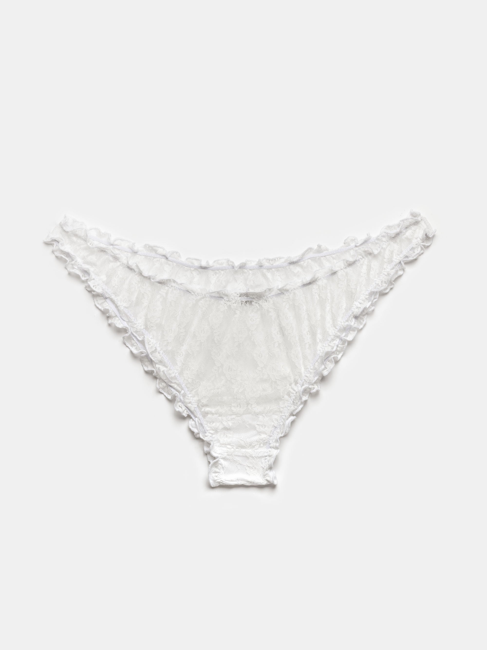 Ester Manas Ruffled Panties culotte dentelle blanche florale