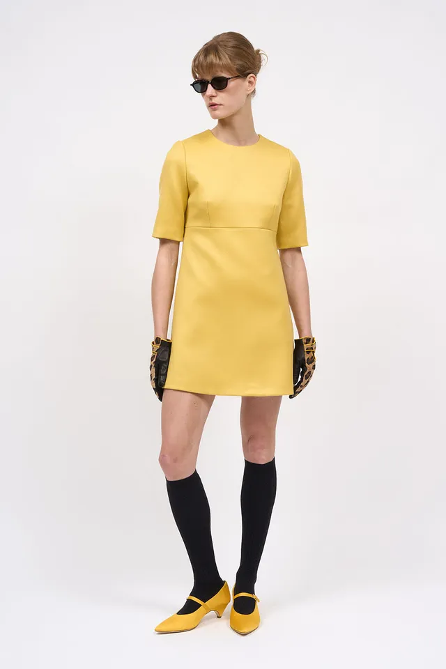 Paul & Joe Enya robe courte twill laine droite