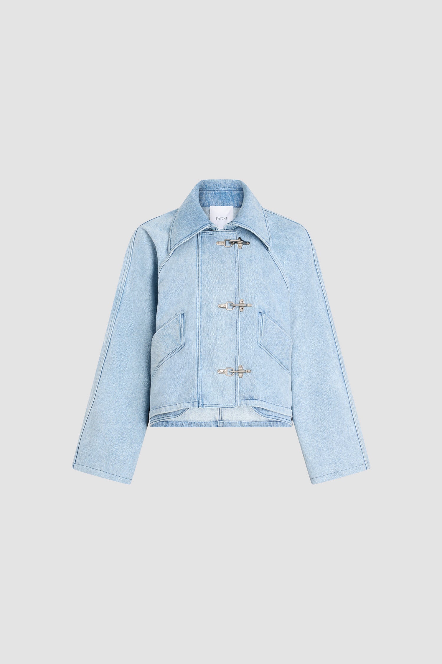 Patou parka P26OU0460008663B bleu ciel oversize 38