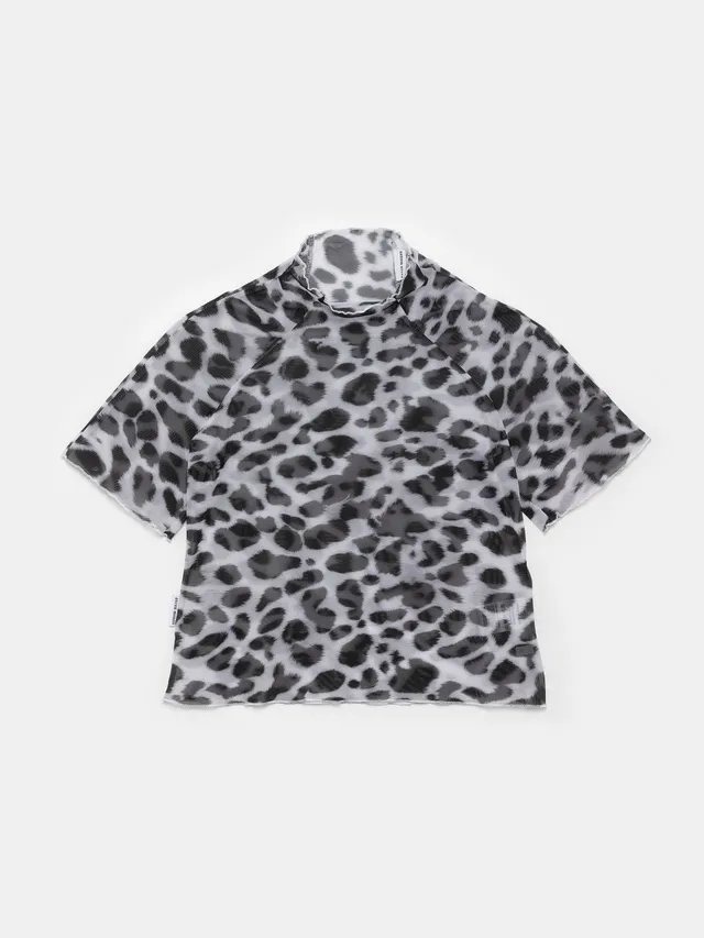 Ester Manas Easy Top haut dalmatien mesh manches courtes