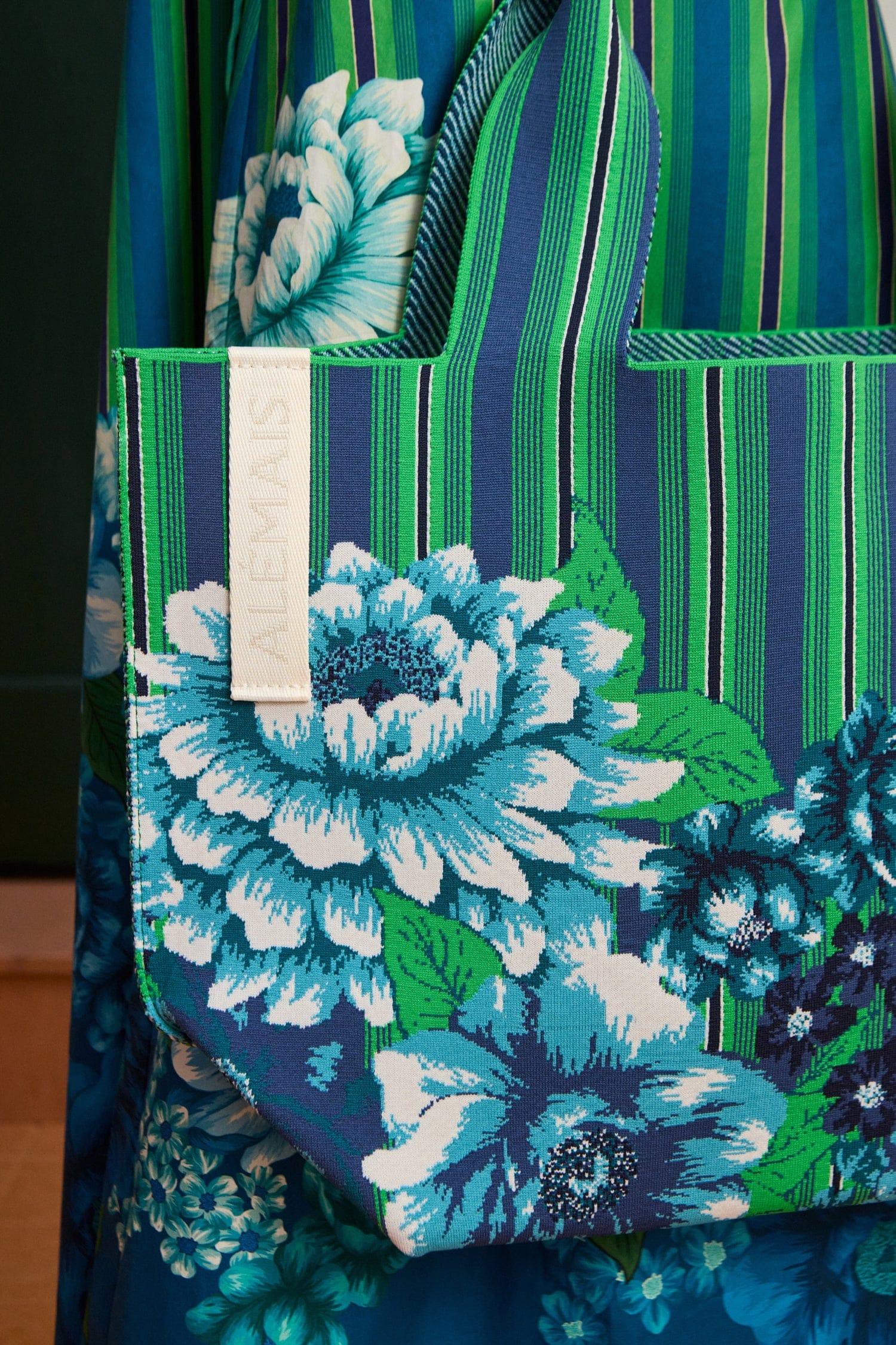 Alemais Margo Jacquard sac tote maxi recyclé