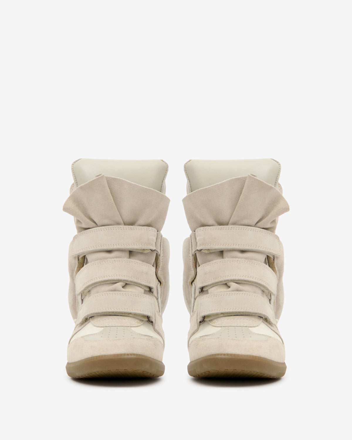 Isabel Marant Bekett baskets compensées écru 5 cm