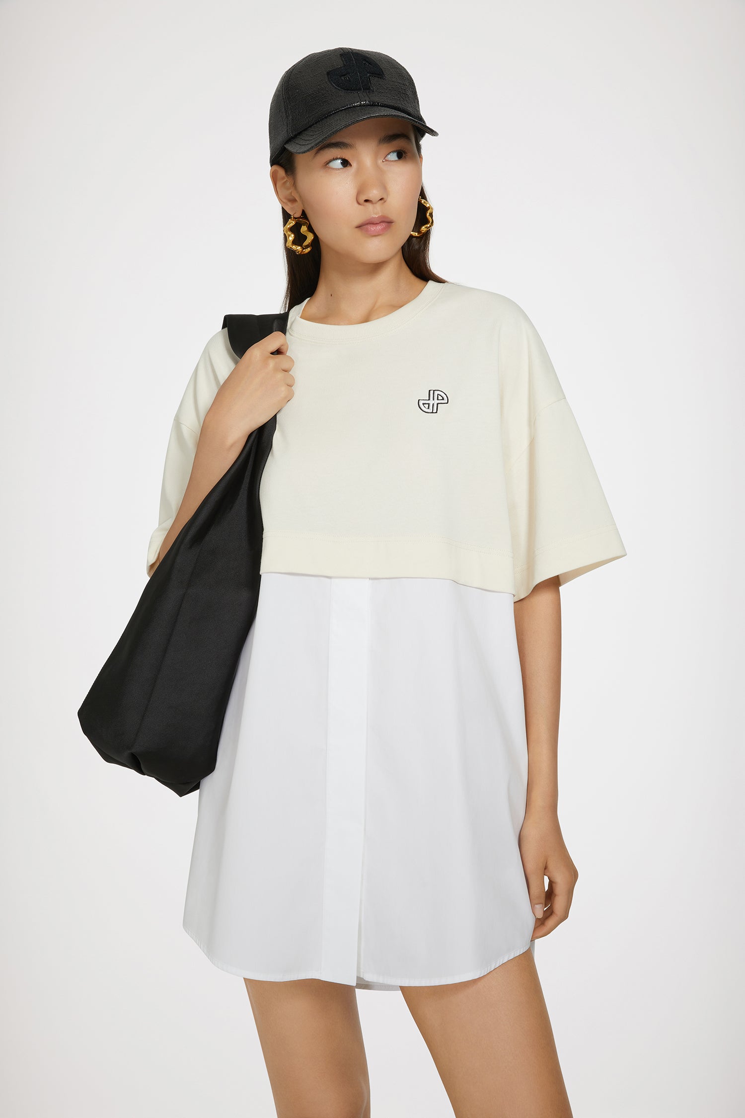 Patou Hybrid JE108 robe t-shirt Natural coton bio