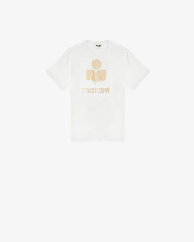 Isabel Marant Zewel TS0001FB t-shirt blanc-doré