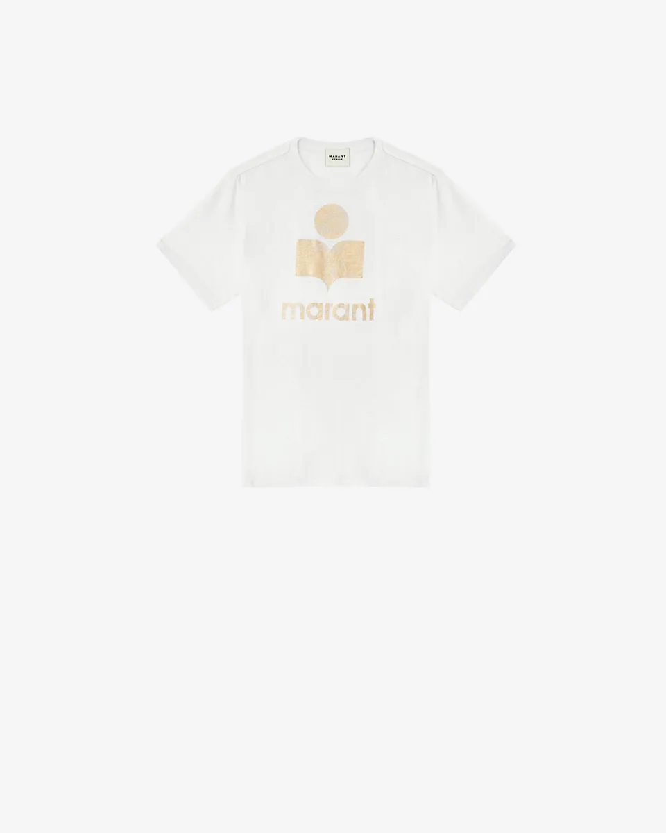 Isabel Marant Zewel TS0001FB t-shirt blanc-doré