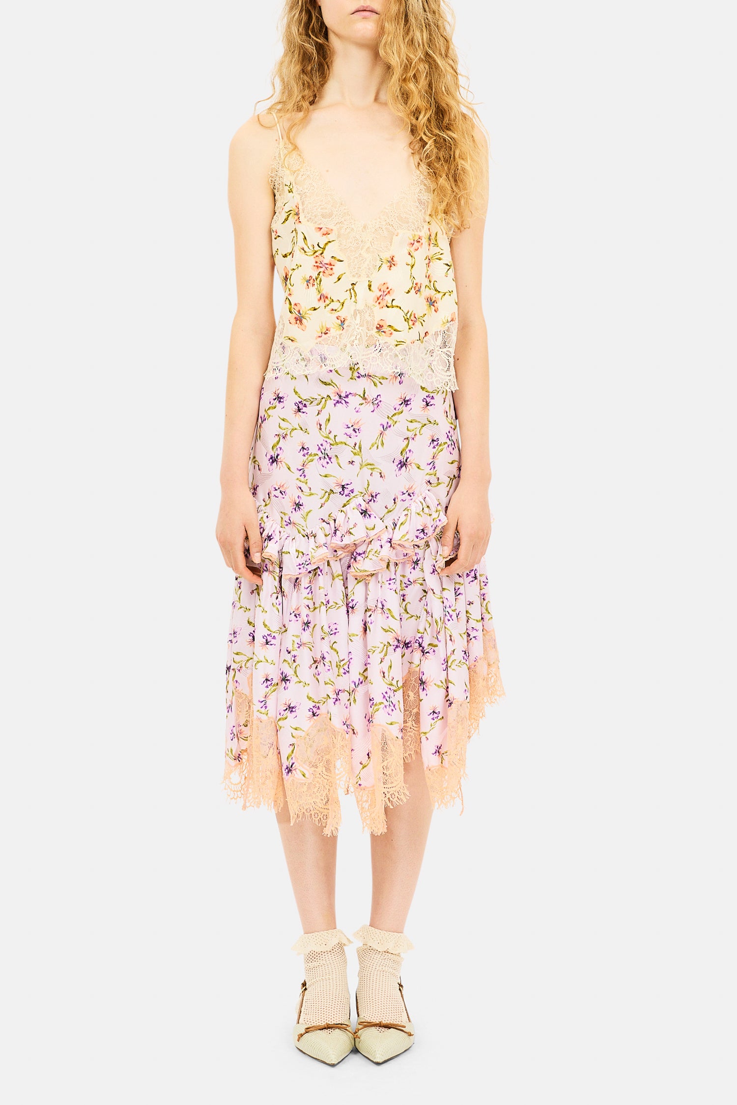 Ulla Johnson Isolina SP270320 jupe midi Heliotrope