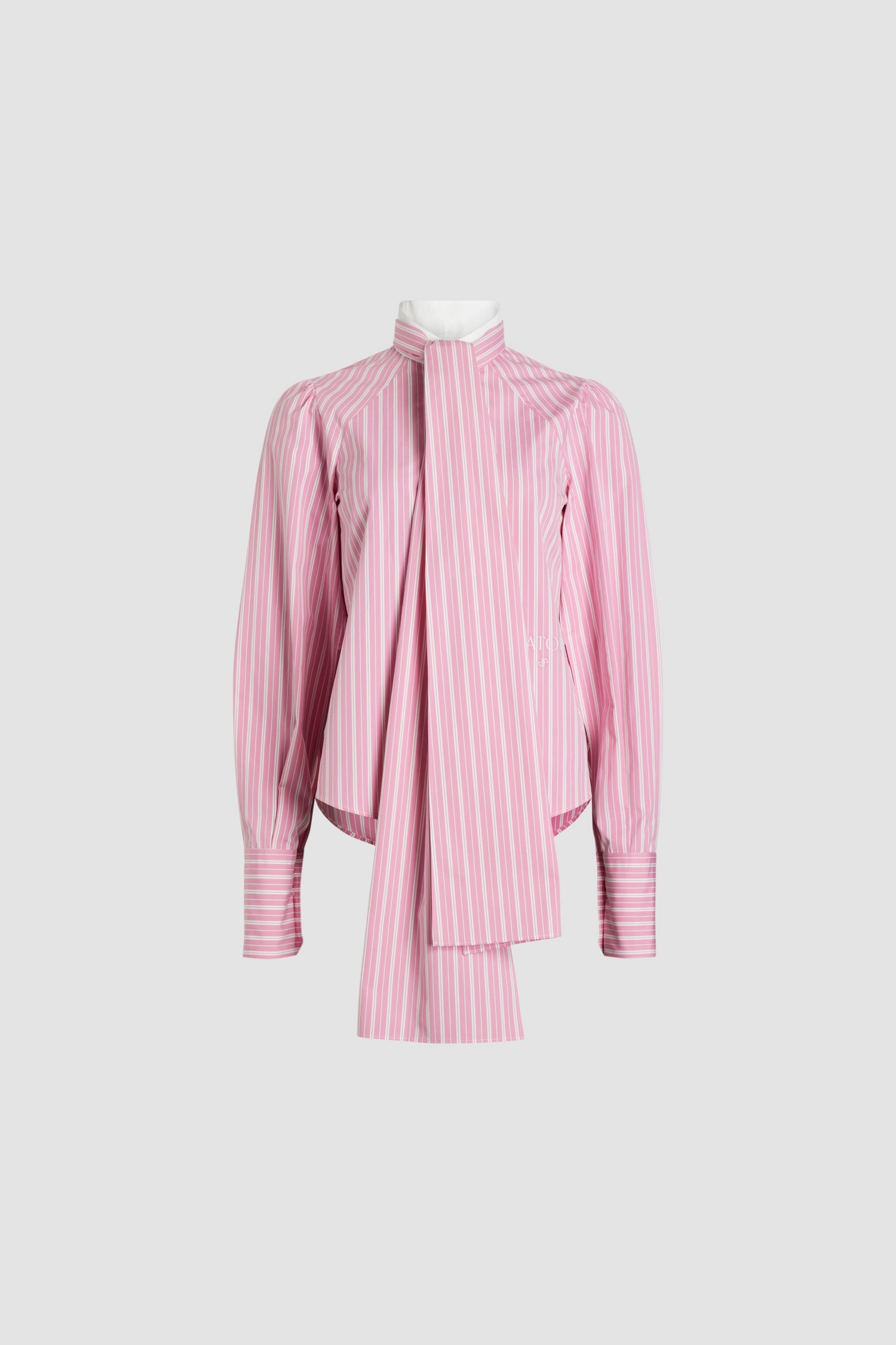 Patou H24BL03401905063 blouse coton Pink Stripes rayée