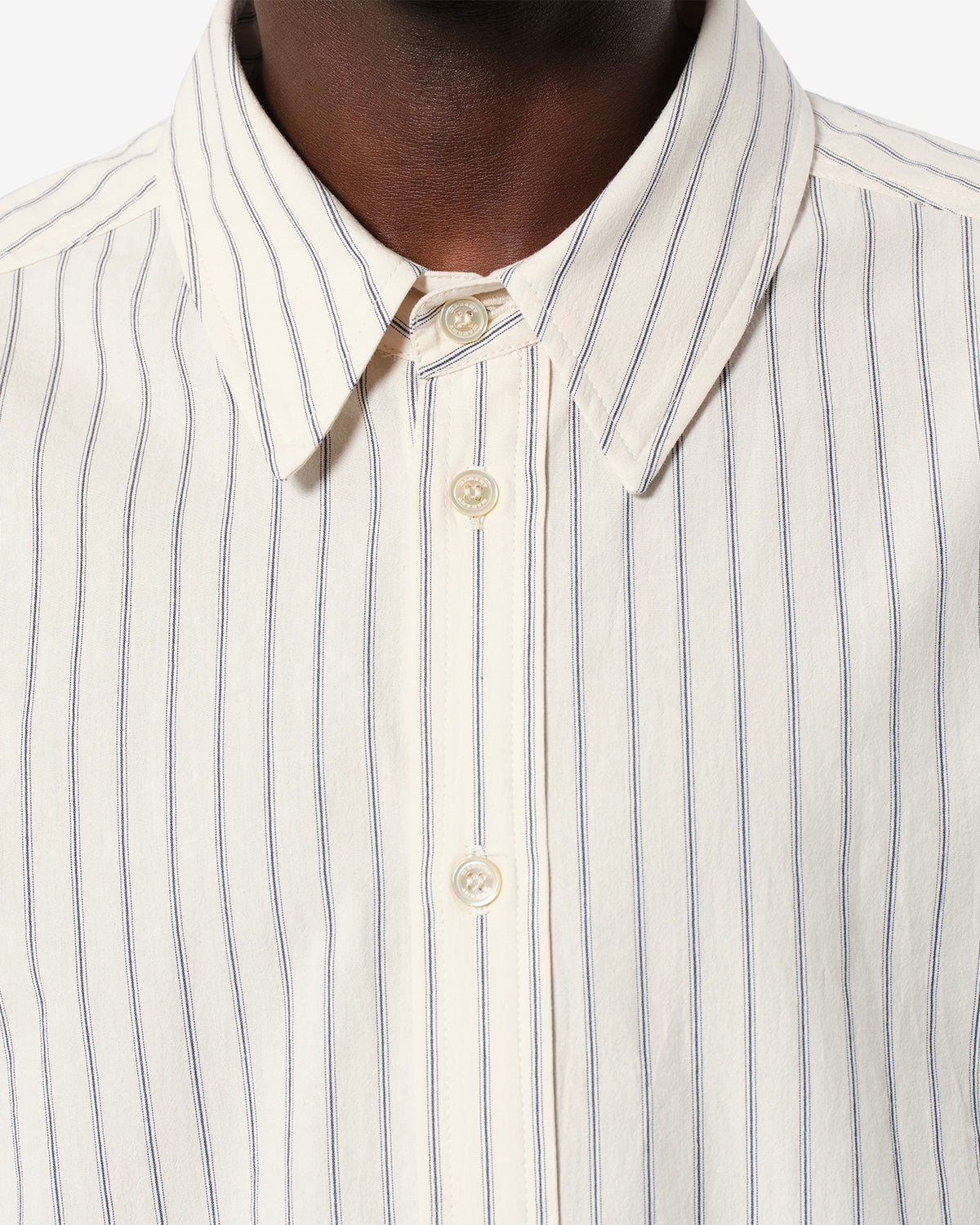 Isabel Marant Rony CH0378HA chemise popeline écru rayée
