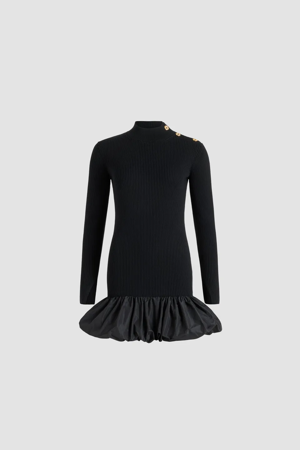 Patou KN271 mini robe maille Noire S volants
