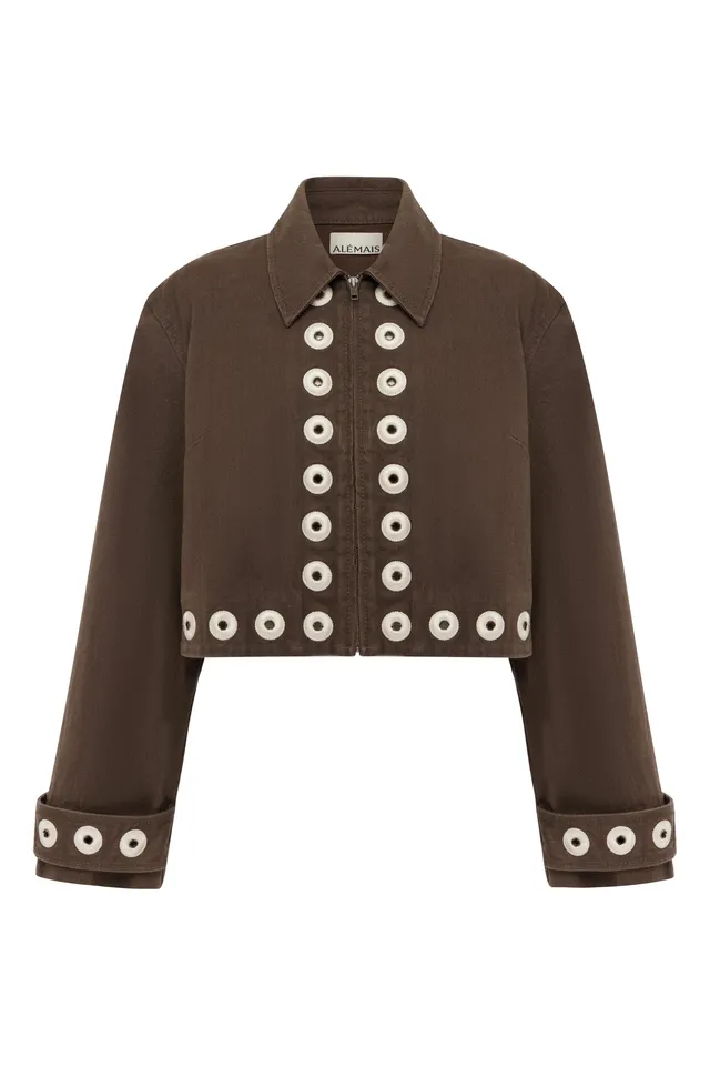 Alemaïs Tobe veste en jean cropped coton