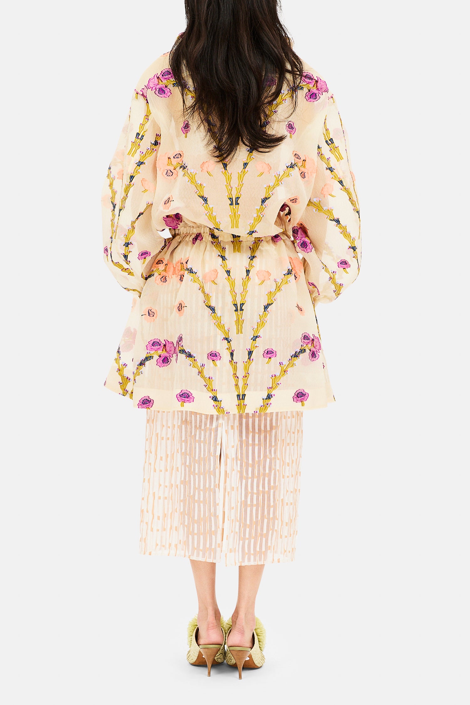 Ulla Johnson Lisette veste péplum pearl bloom