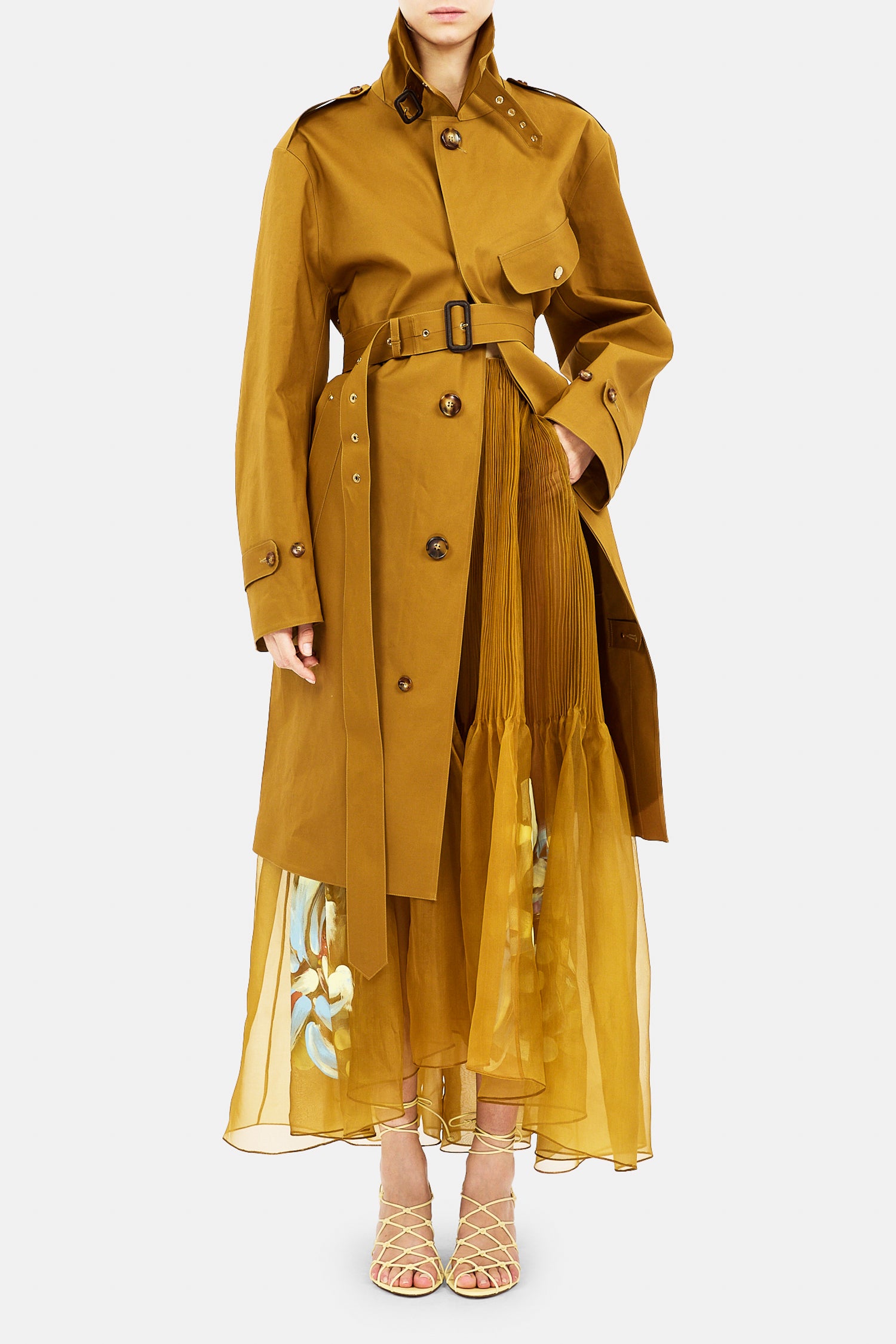 Ulla Johnson Sloane SP271202 trench-coat Khaki coton