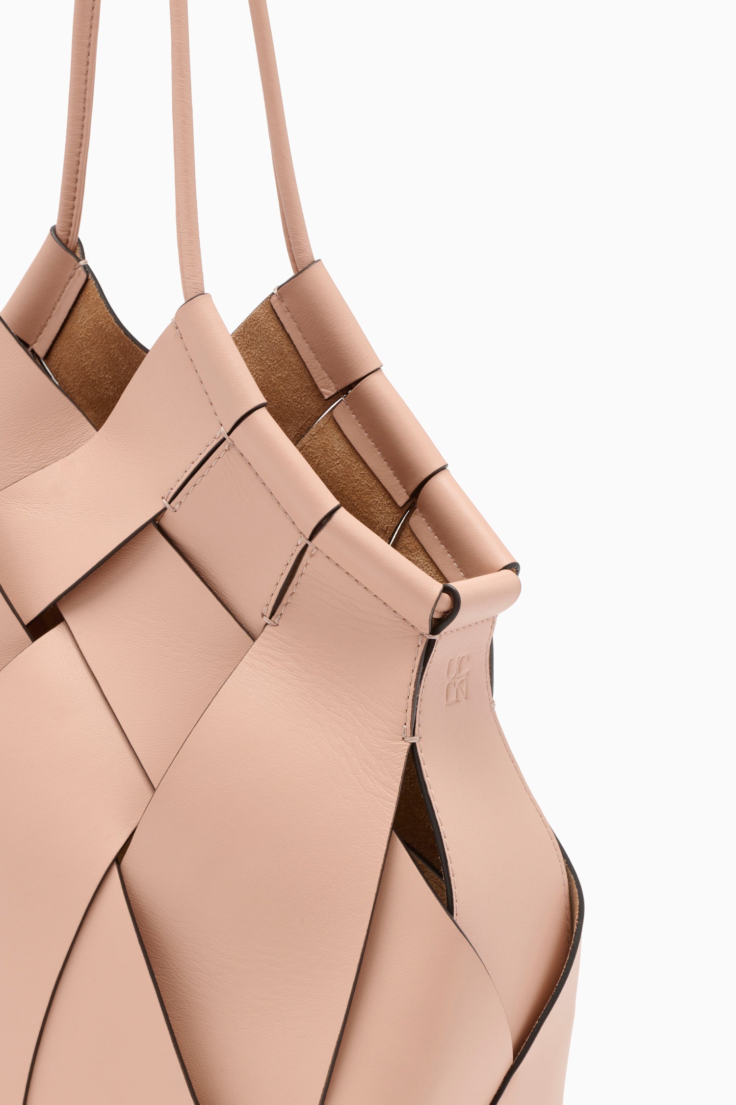 Ulla Johnson Charlotte Shoulder Bag sac cuir rose tulip