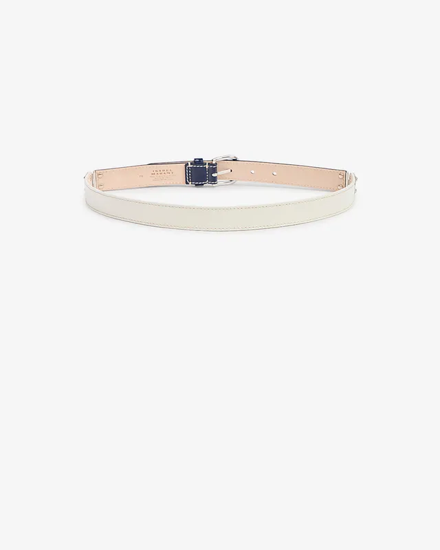 Isabel Marant Zap ceinture cuir bleu foncé