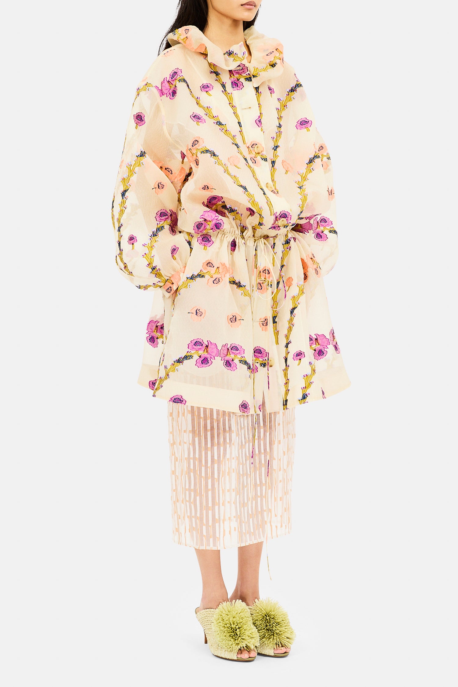 Ulla Johnson Lisette veste péplum pearl bloom
